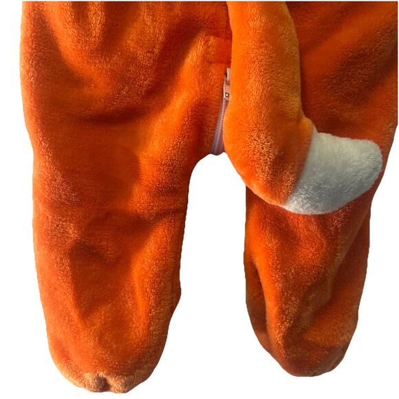 Toddler Zip Up Halloween Fox Bodysuit Costume with Hood Size 2-5 Months - Picture 4 of 7
